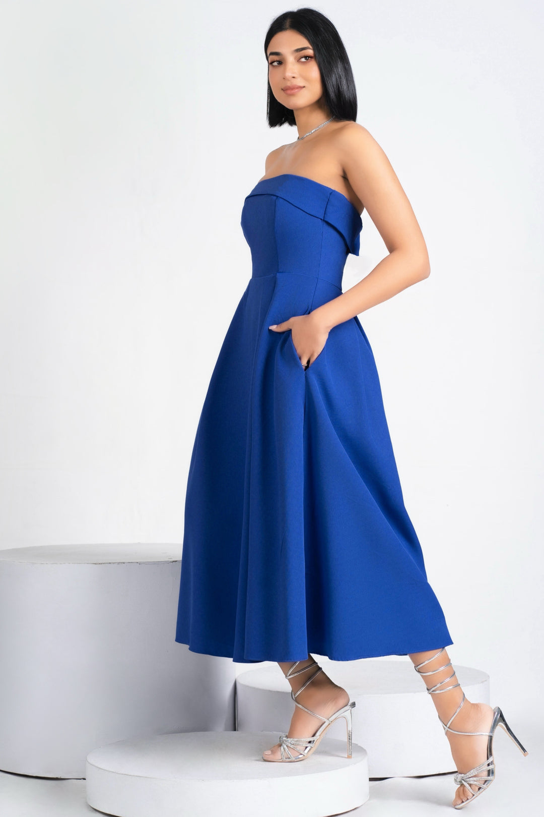 Strapless Midi Dress