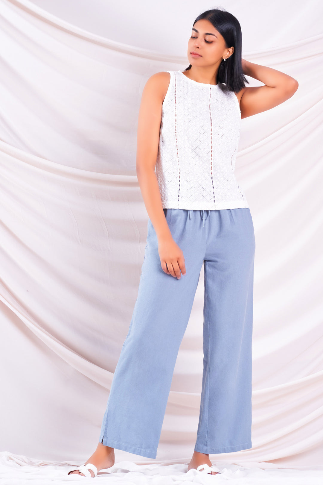 Wide Leg Linen Pant