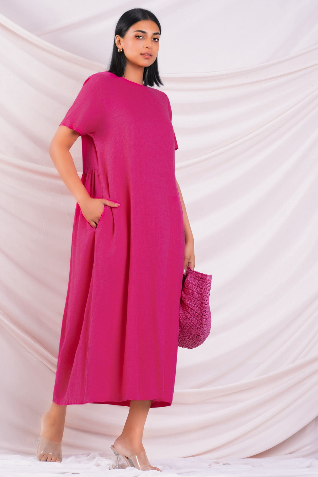 Oversized Linen Maxi Dress