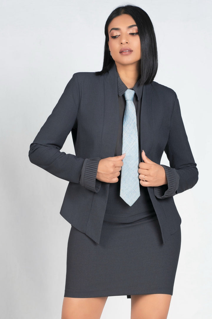 Open Single Lapel Blazer