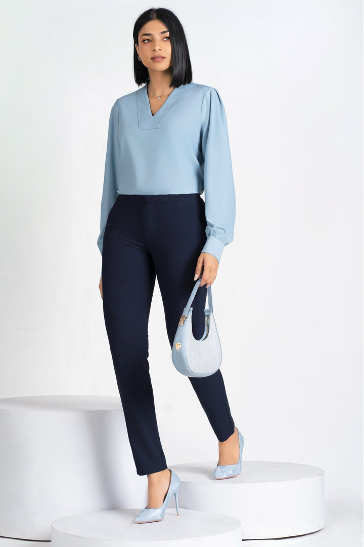 Blue Relaxed Top