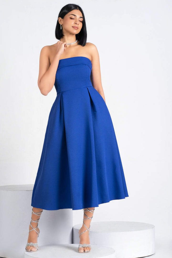 Strapless Midi Dress