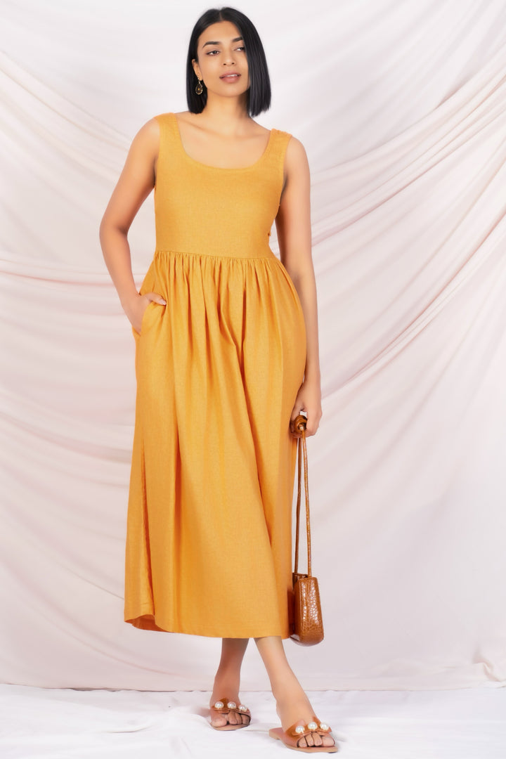 Linen Midi Sundress