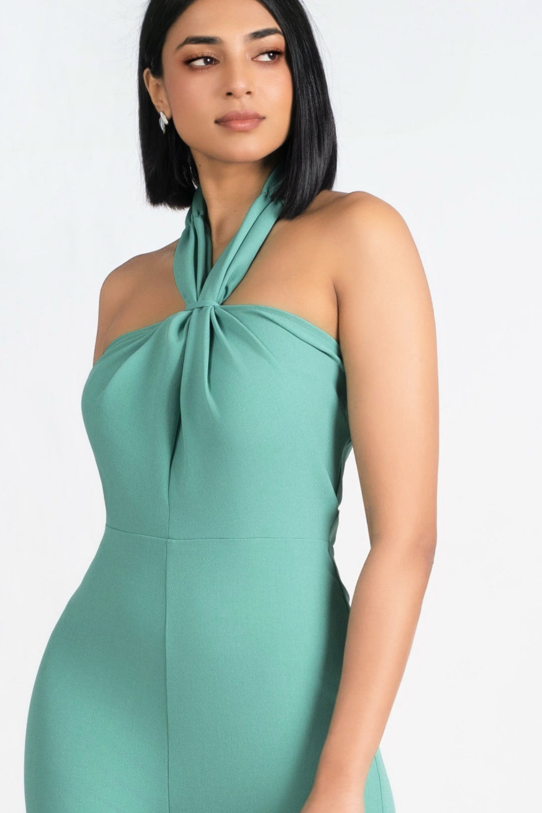 Green Halter Jumpsuit