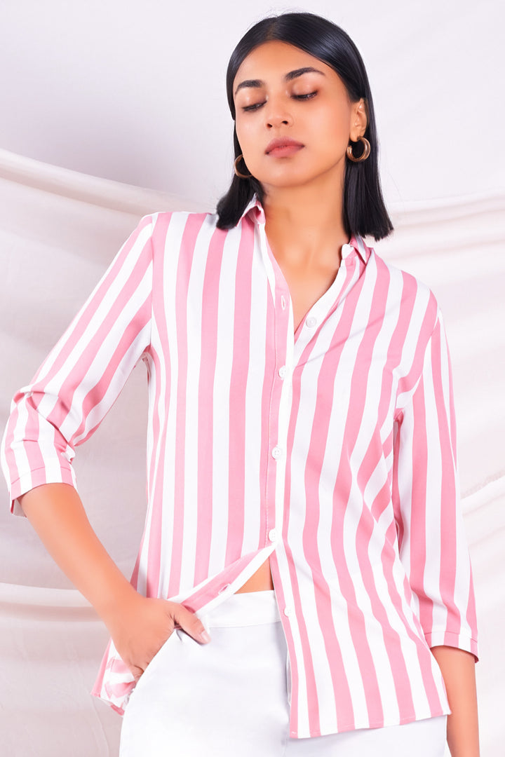 Pink Stripe Shirt