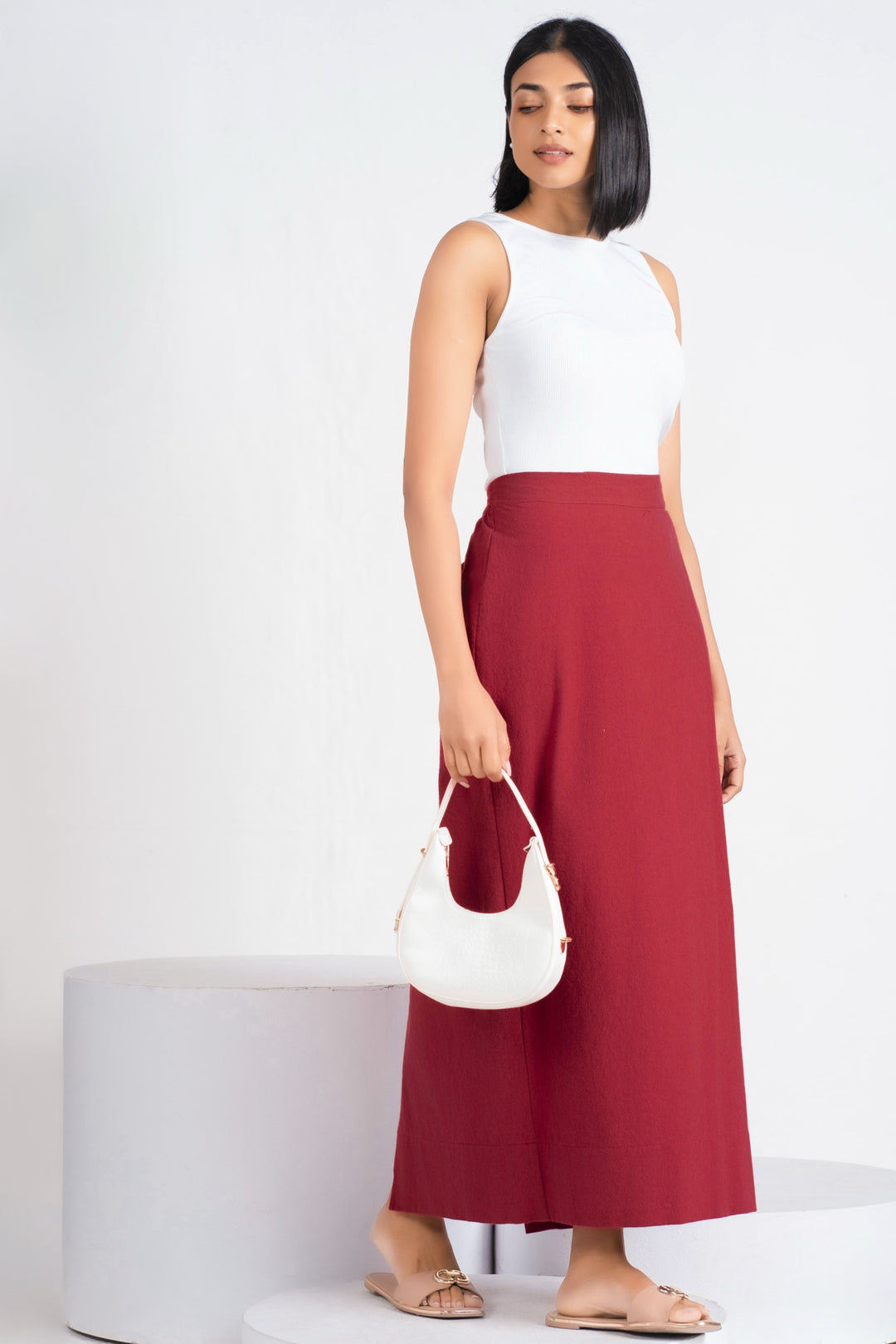 Linen Maxi Skirt