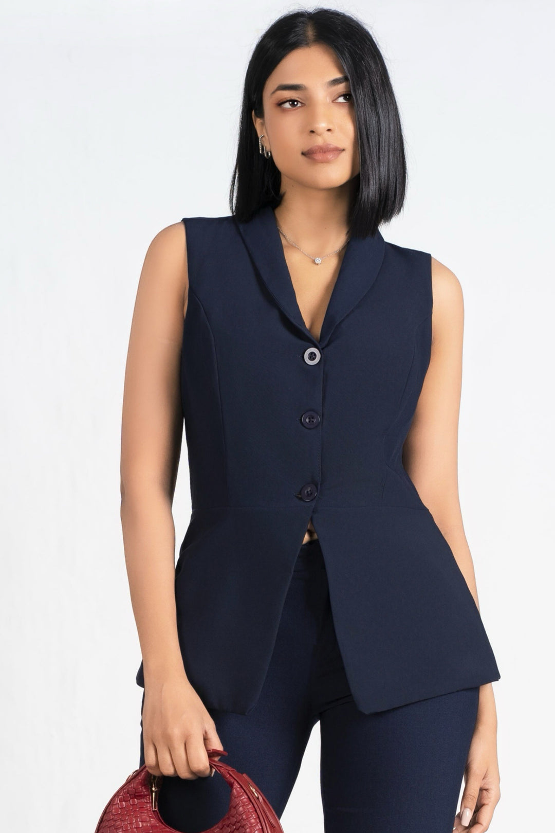 Navy Waistcoat