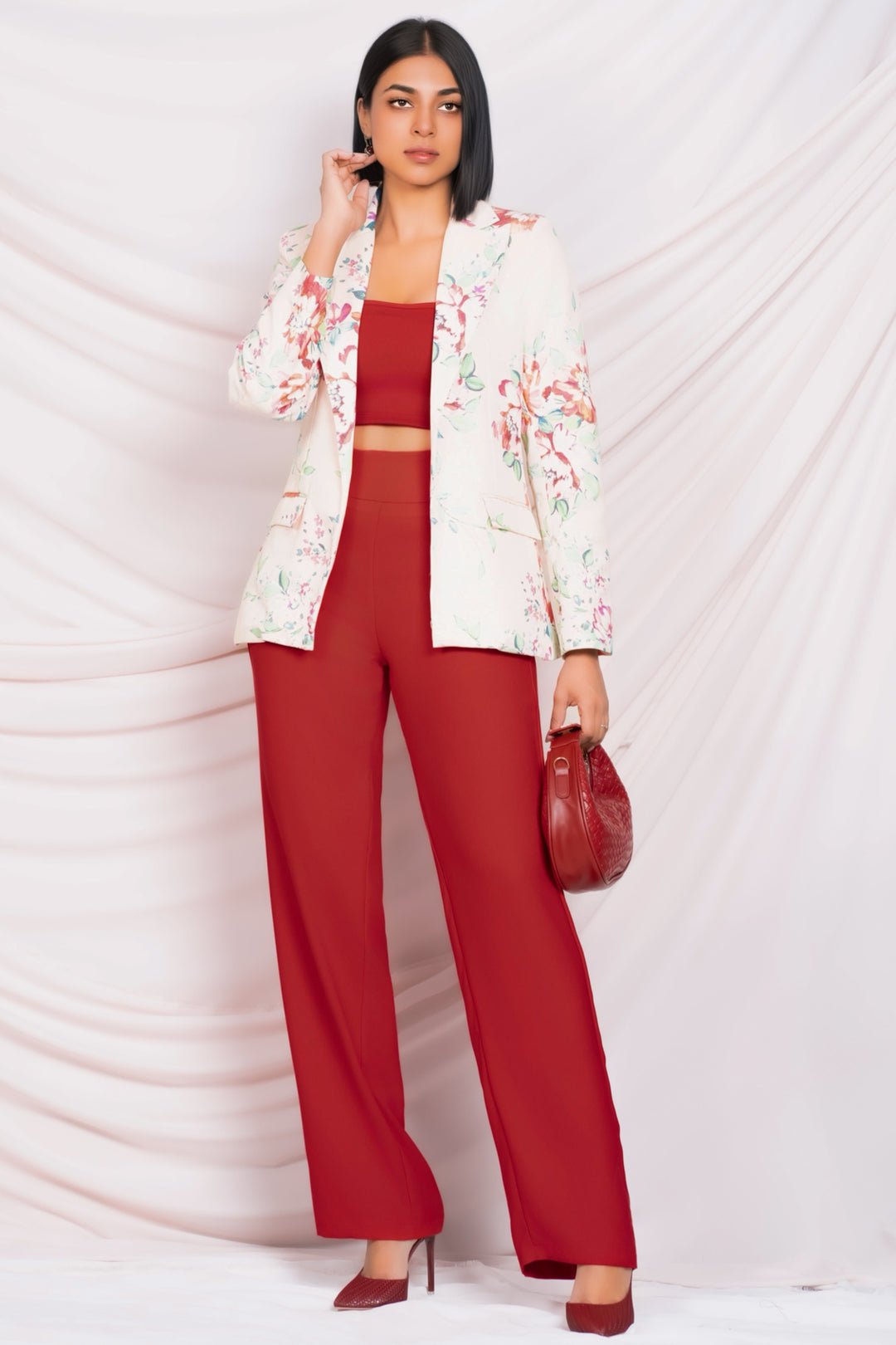 Printed Longline Blazer