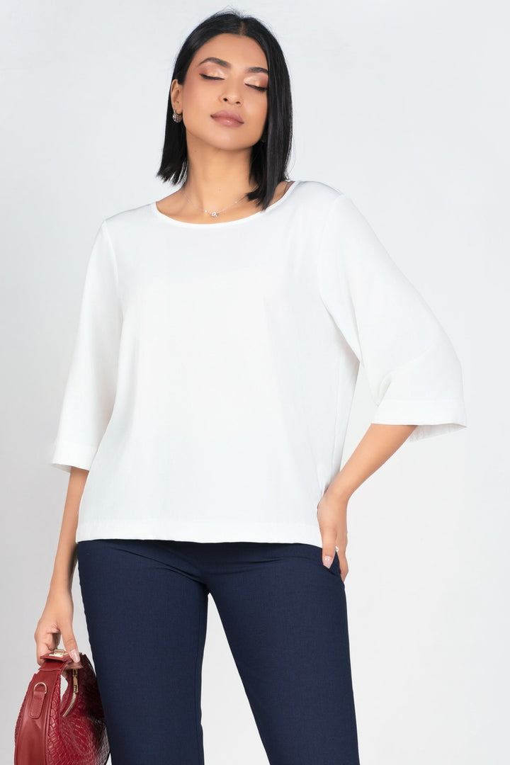 White Relaxed Top