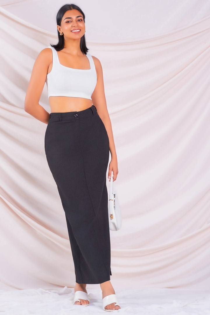 Straight Cut Maxi Skirt