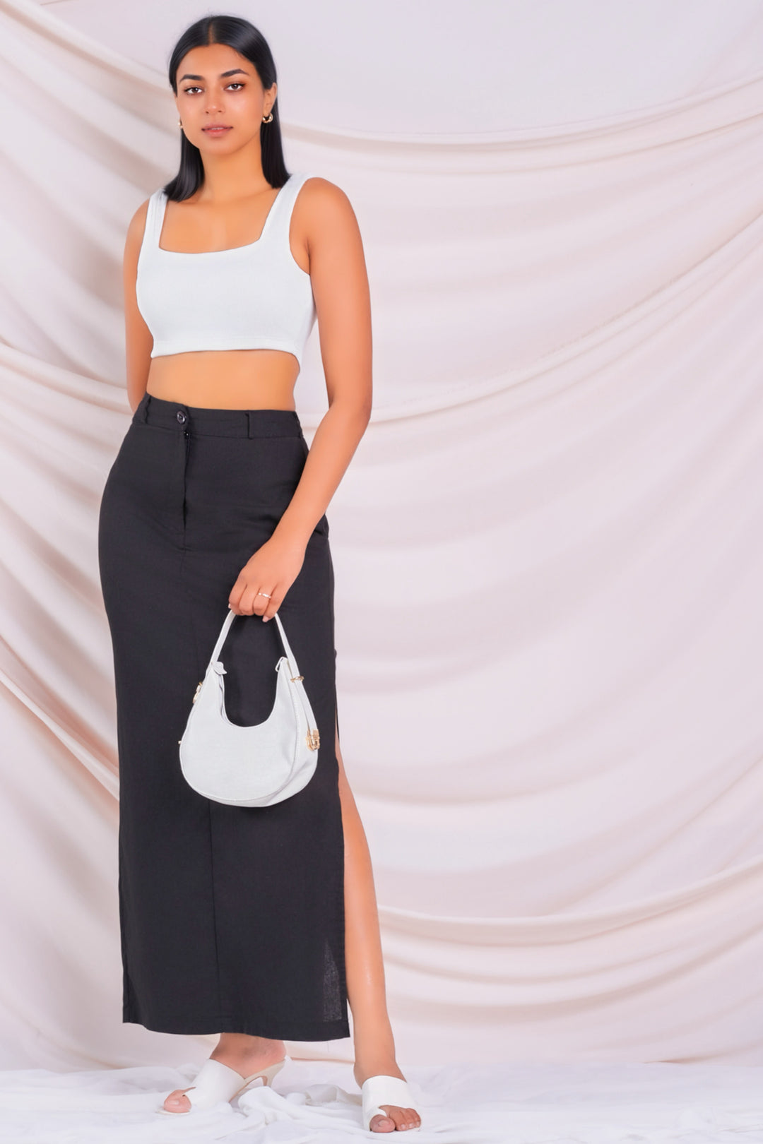 Straight Cut Maxi Skirt